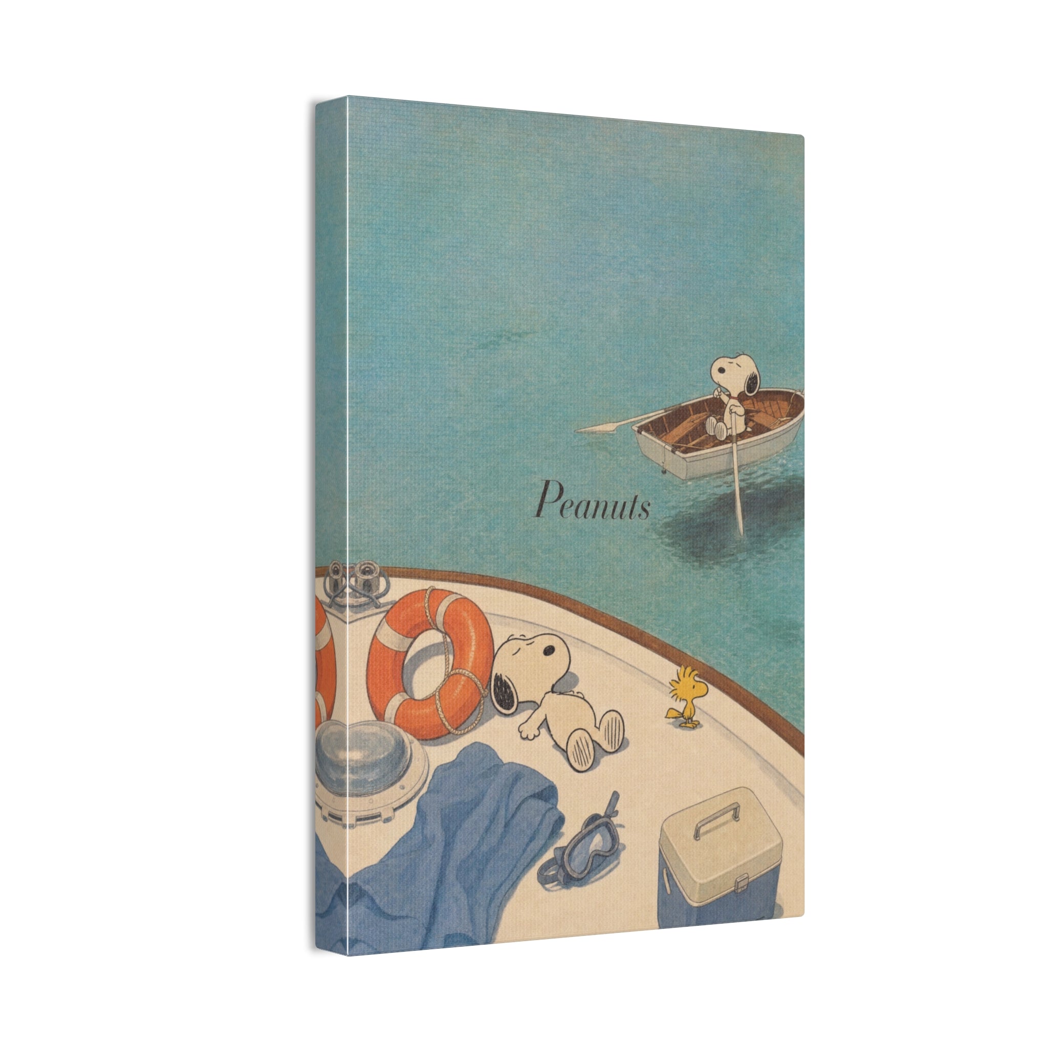 Snoopy Boat Scene Canvas