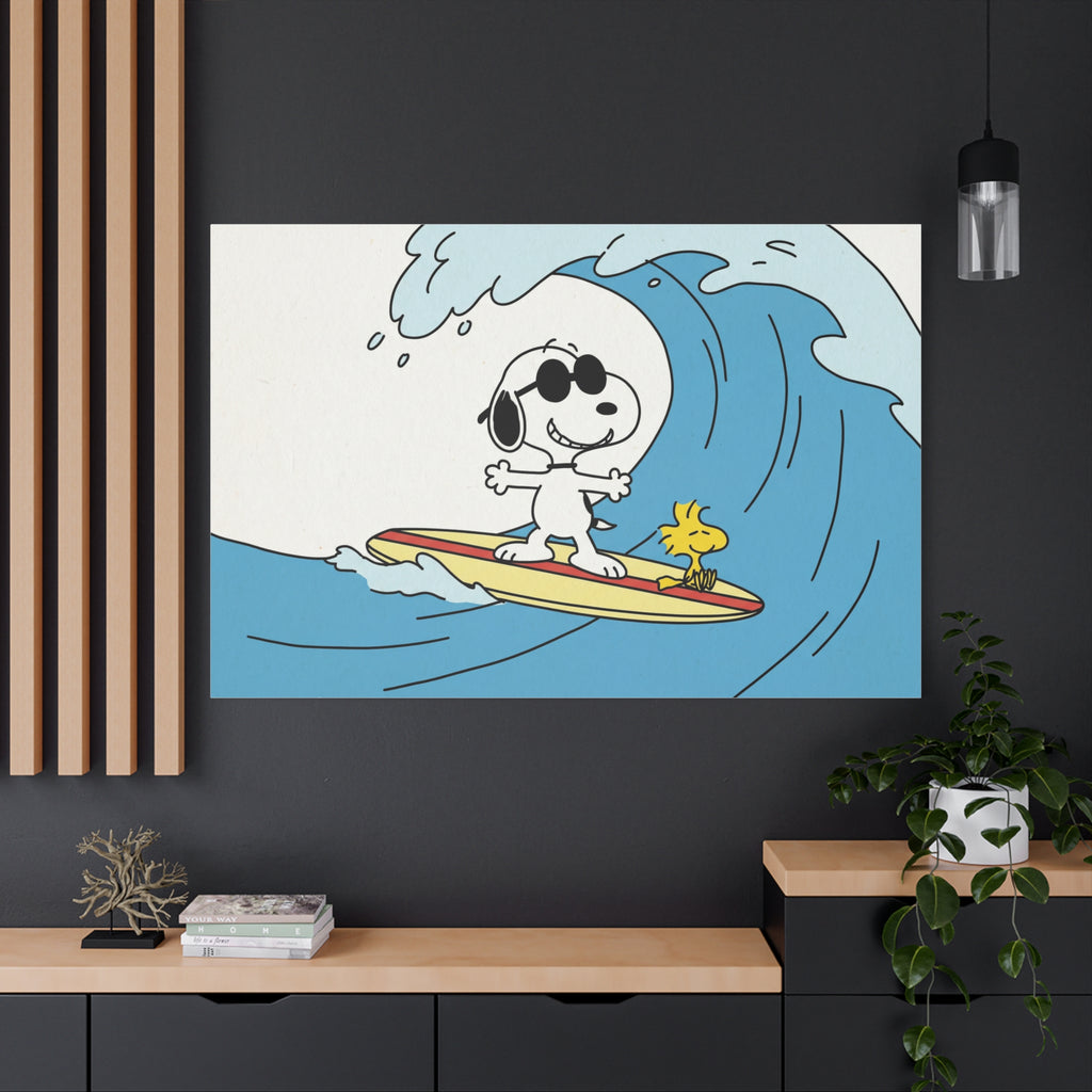 Snoopy Wave Rider Canvas