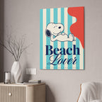 Snoopy Beach Lover Canvas