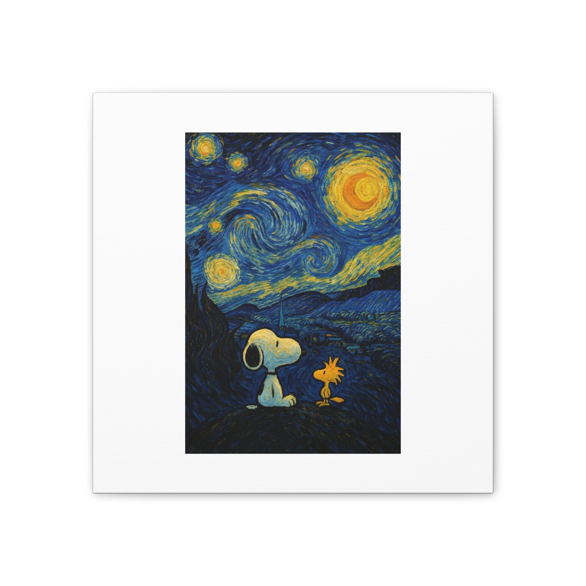 Snoopy Paris Autumn Canvas