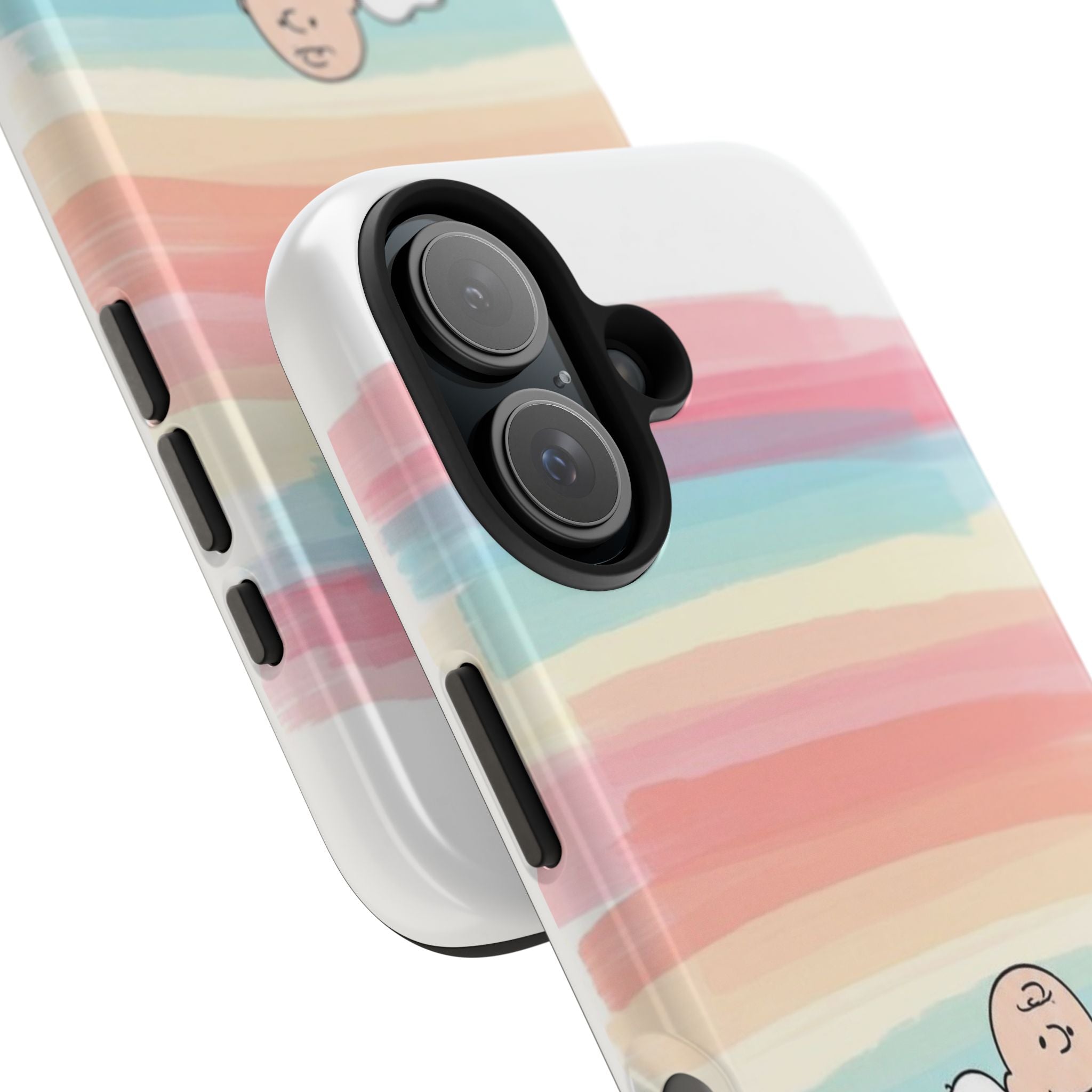 Pastel Stripe Peanuts Phone Case