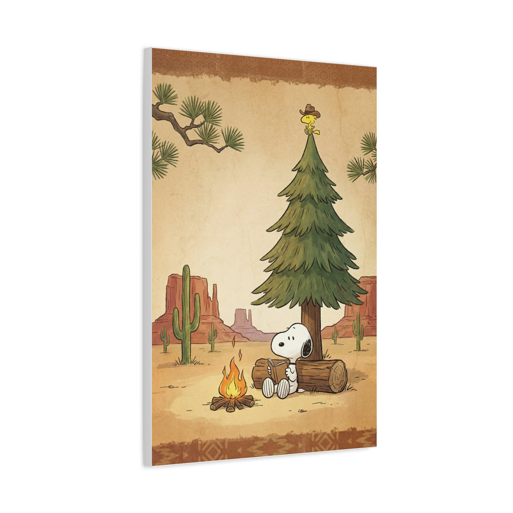 Snoopy Campfire Canvas