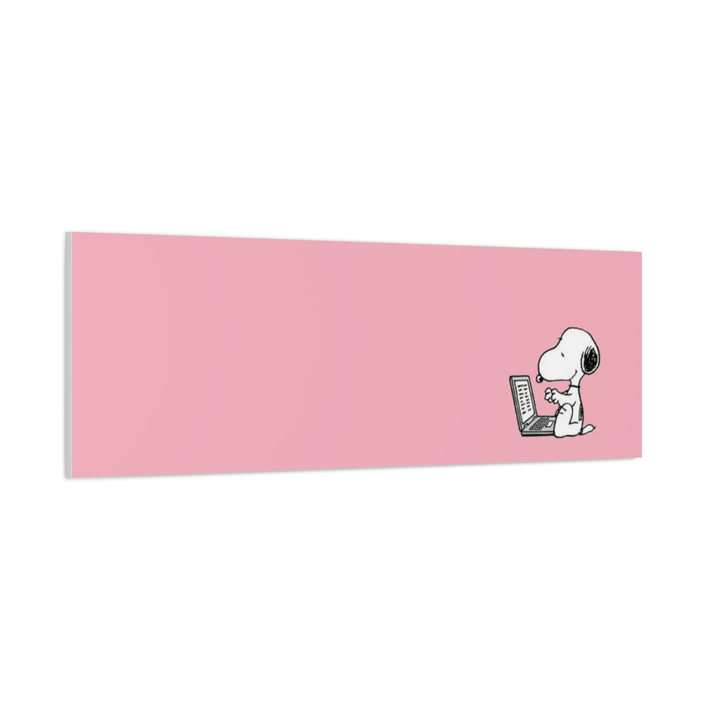 Snoopy on Laptop Canvas
