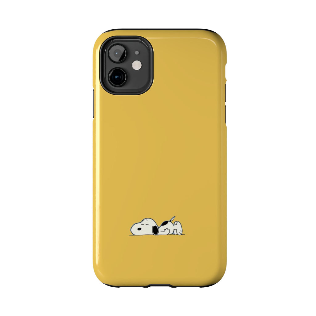Sleeping Snoopy Yellow Phone Case