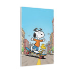 Snoopy Skateboarding Canvas
