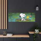 Snoopy Rowboat Canvas
