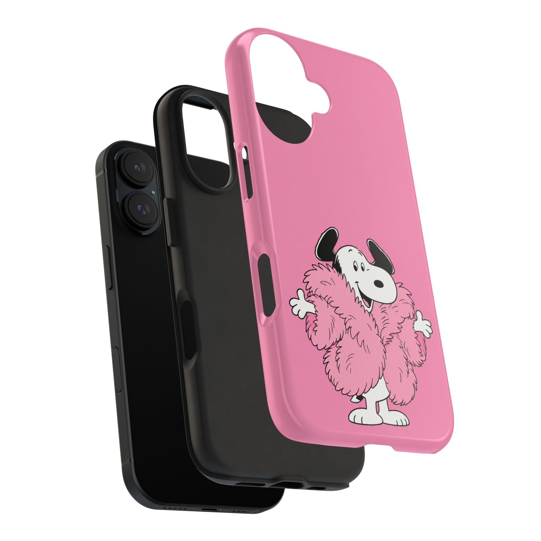 Pink Fuzzy Coat Case