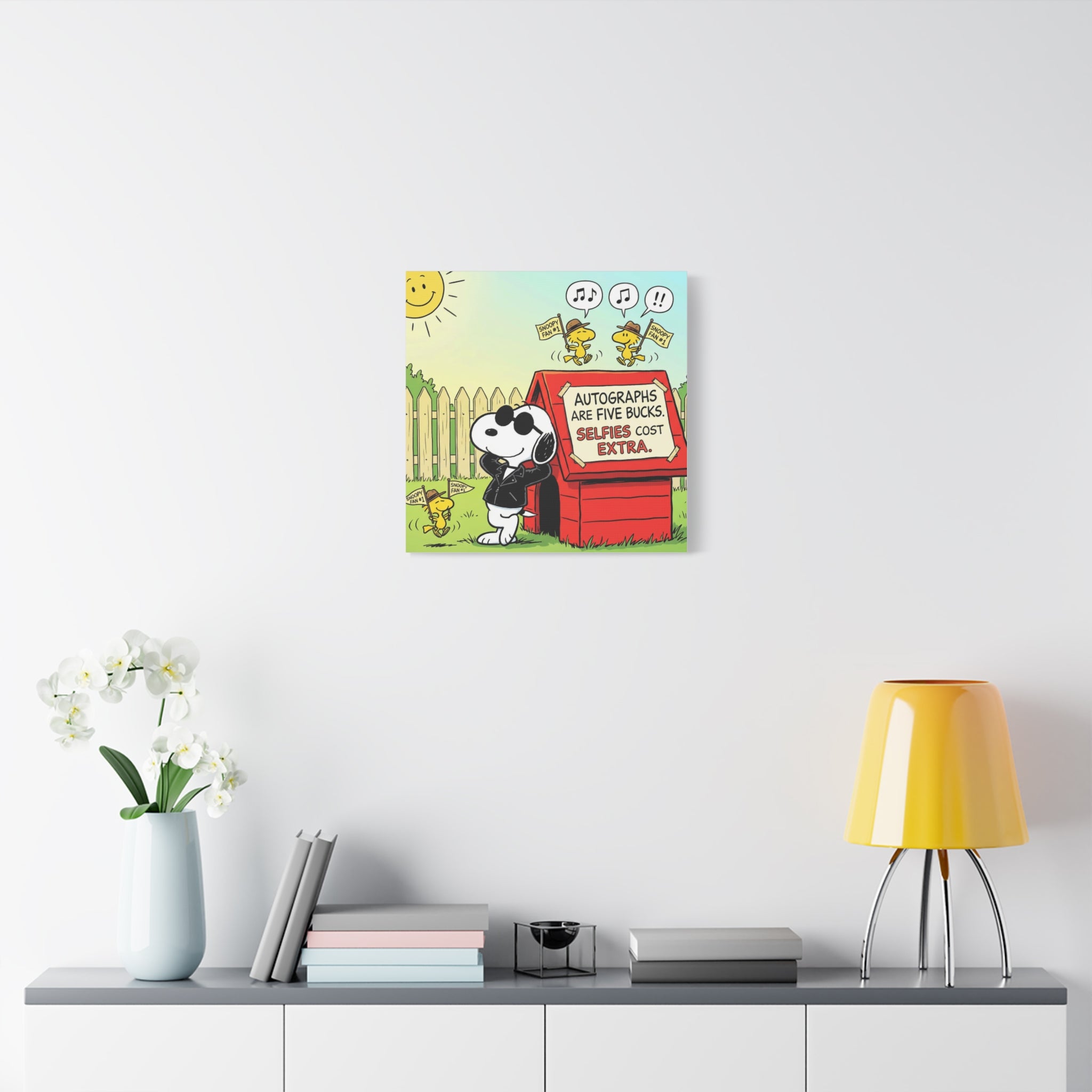 Snoopy Selfies Canvas