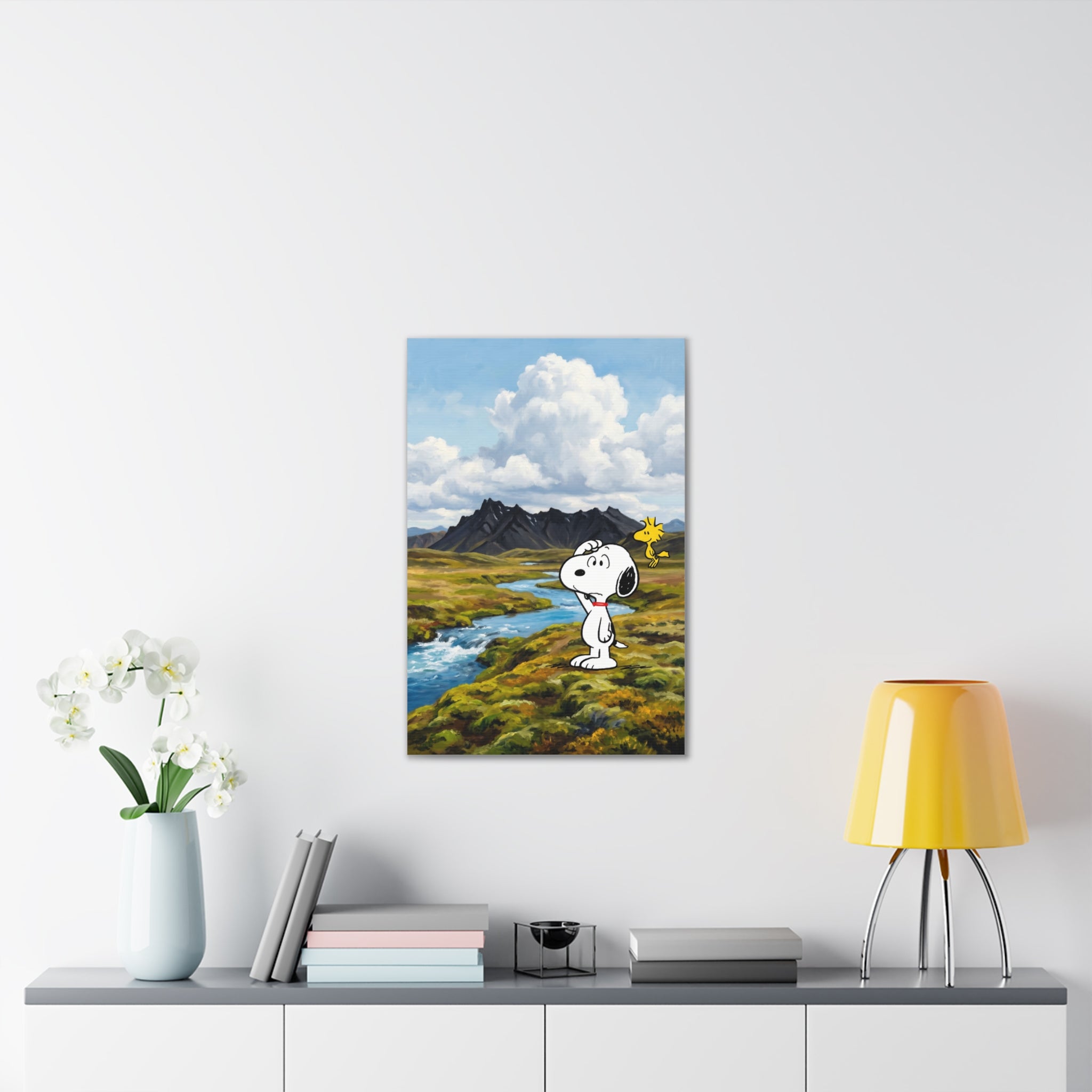 Snoopy Woodstock Landscape Canvas