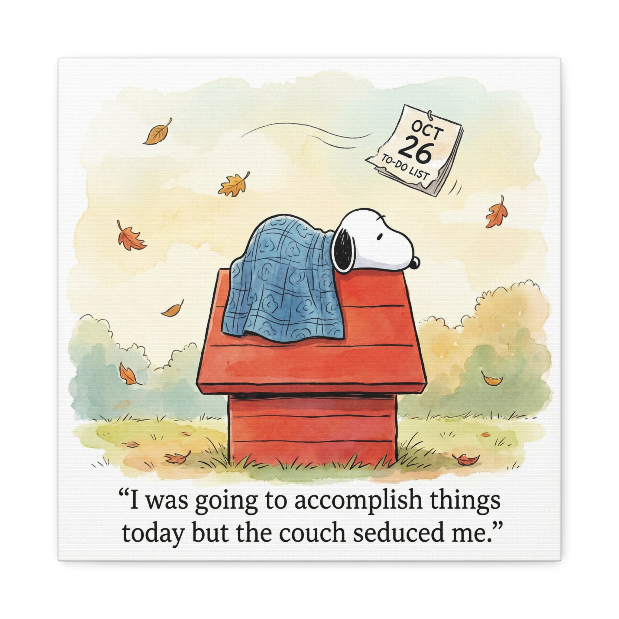 Couch Seduced Me Canvas