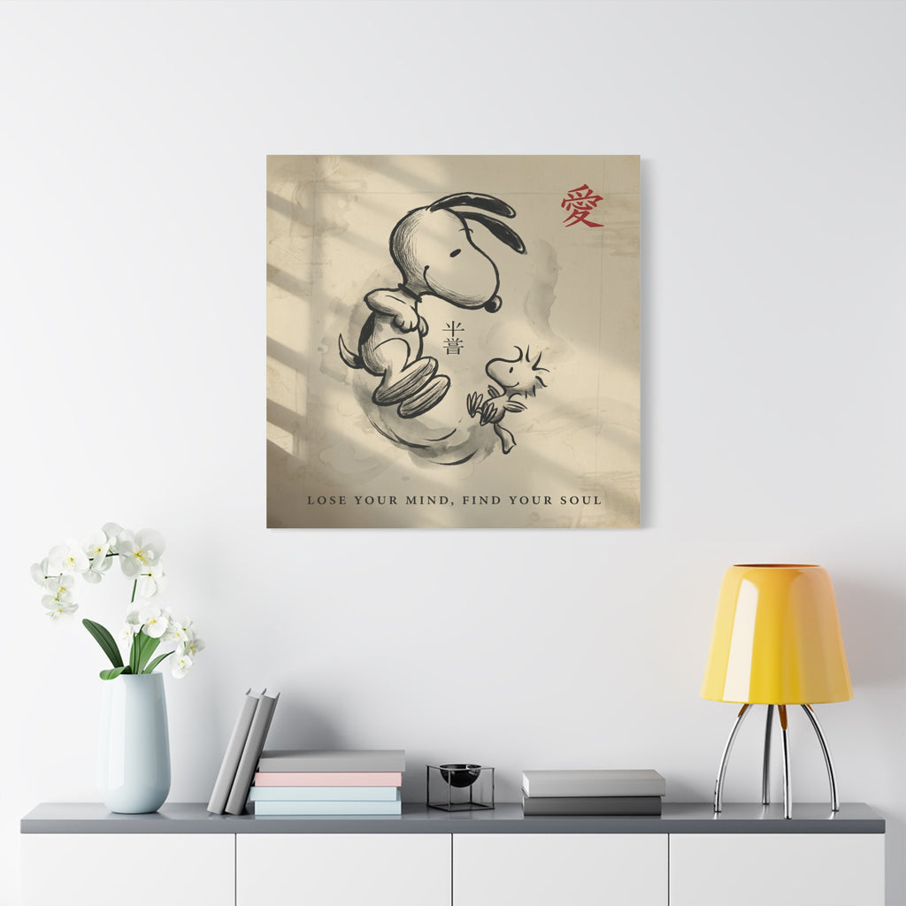 Zen Snoopy Woodstock Canvas
