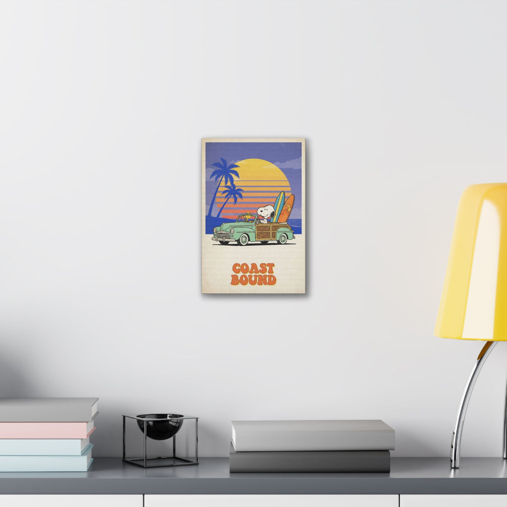 Coast Bound Snoopy Canvas