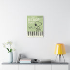 Bebop Beagle Piano Illustration Canvas