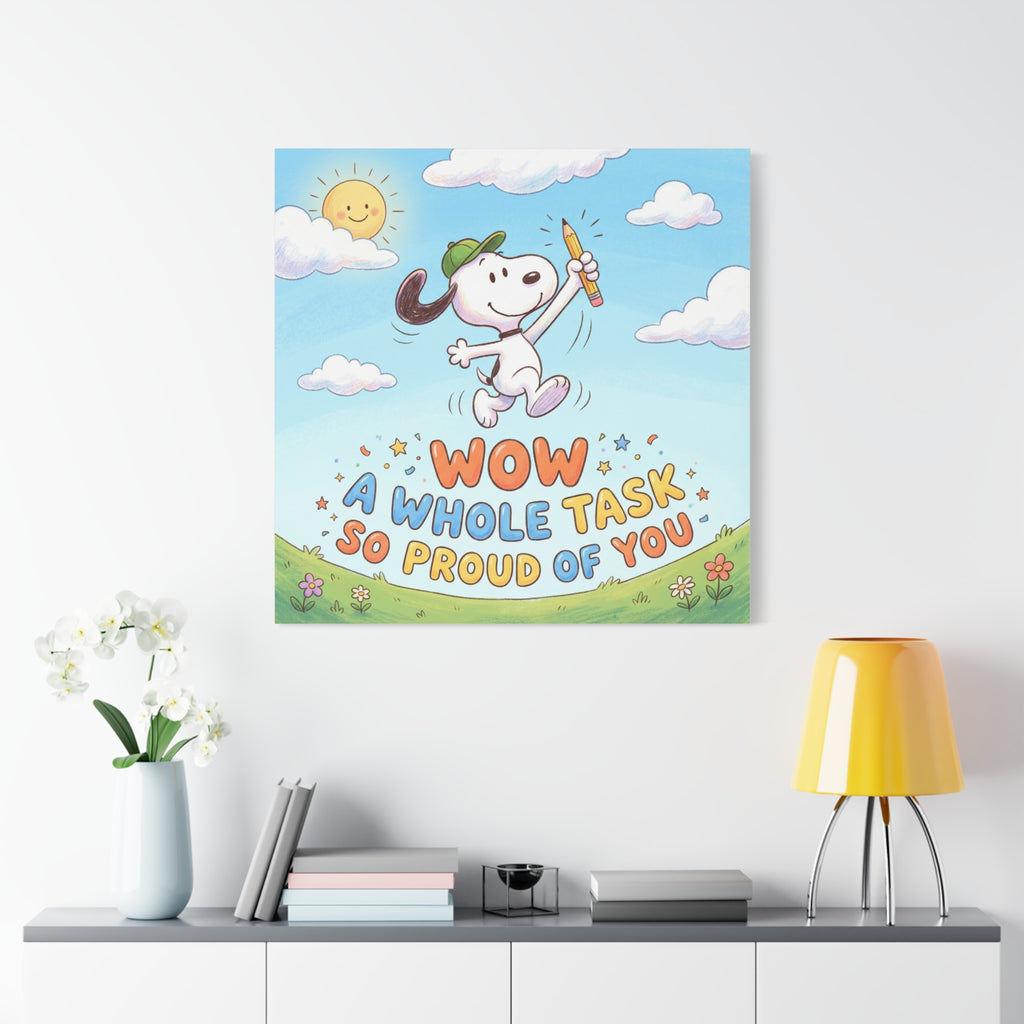 Whole Task Proud Canvas