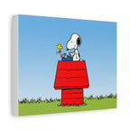 Snoopy on Red Doghouse Canvas