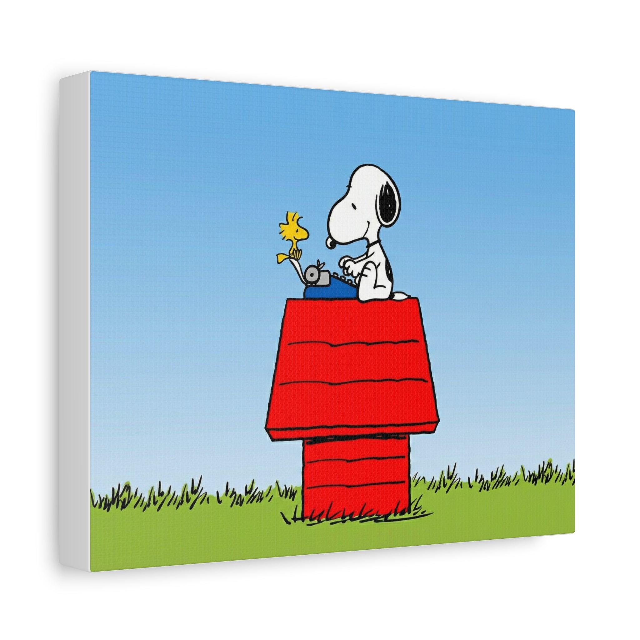 Snoopy on Red Doghouse Canvas