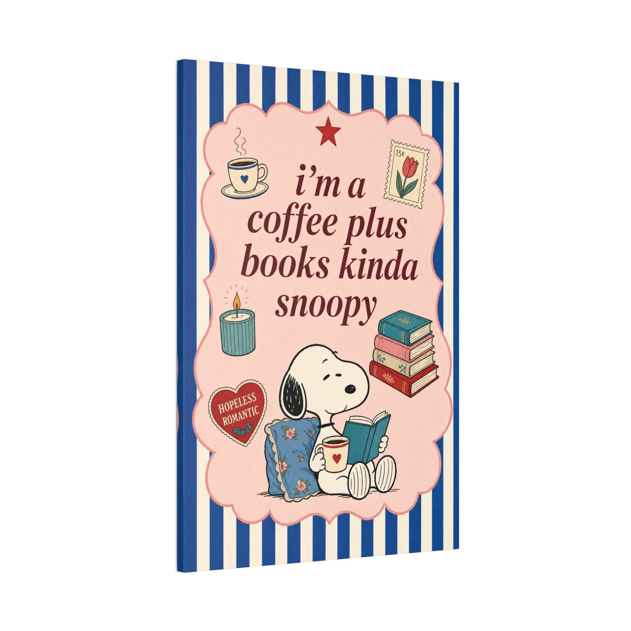Coffee Plus Books Canvas