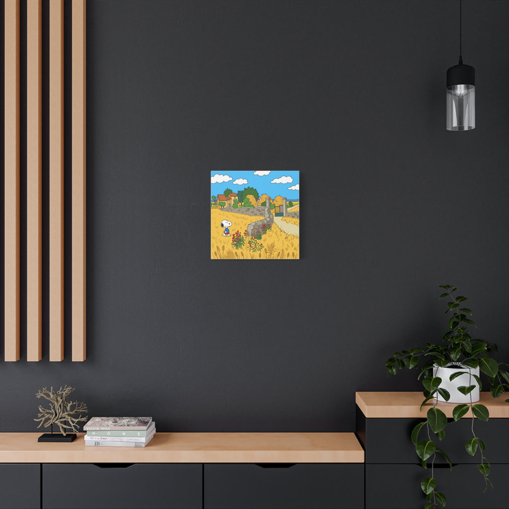 Snoopy Wheat Field Canvas