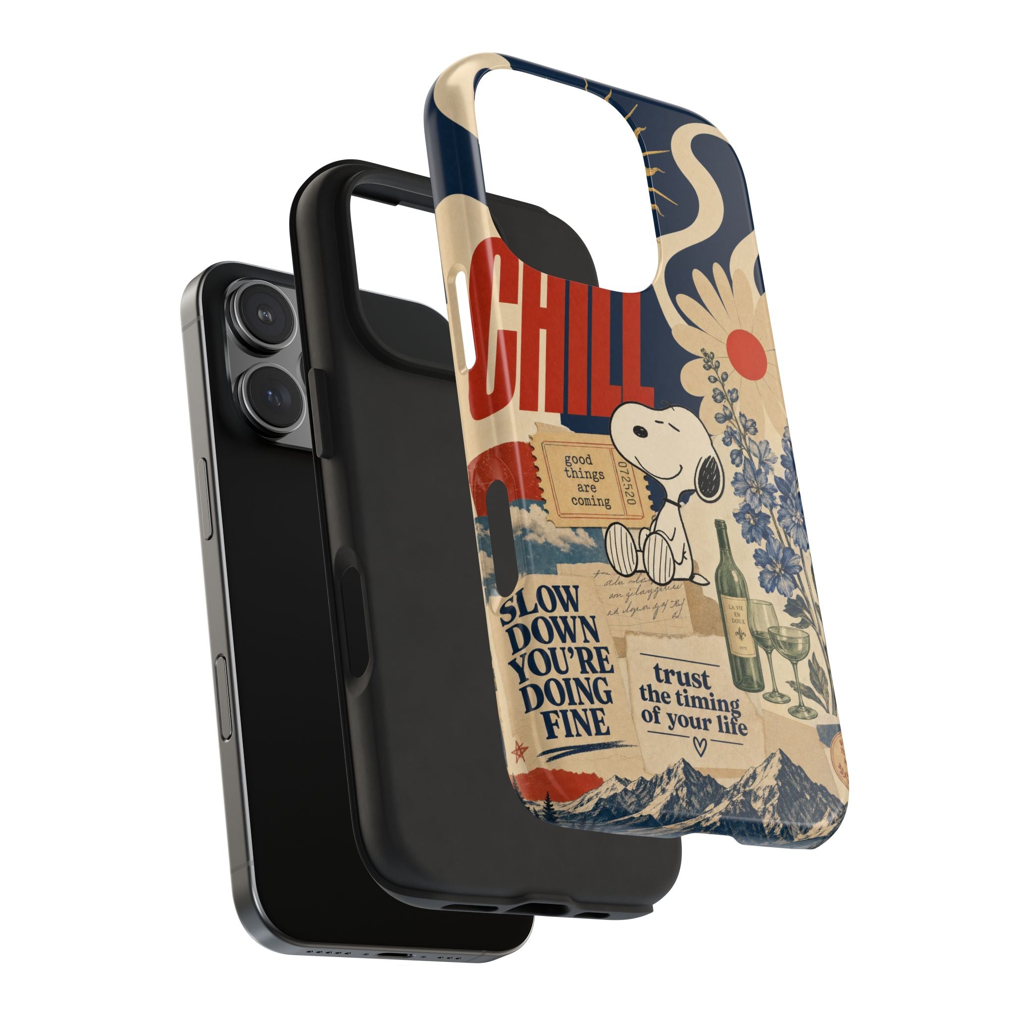 Snoopy Chill Collage Case