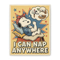 I Can Nap Anywhere Canvas