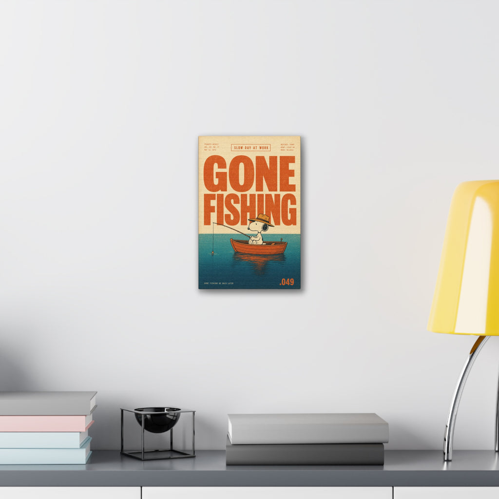 Gone Fishing Canvas