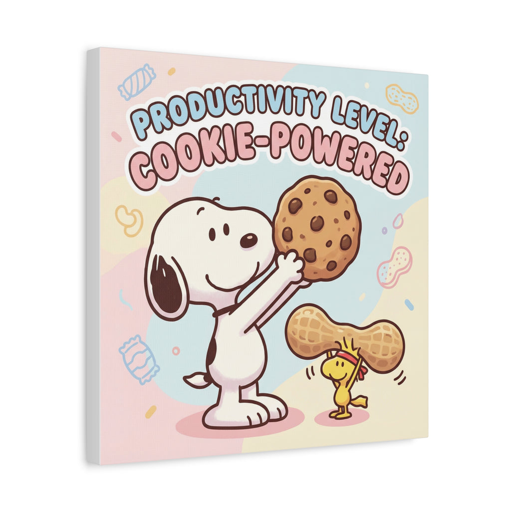 Cookie Powered Snoopy Canvas