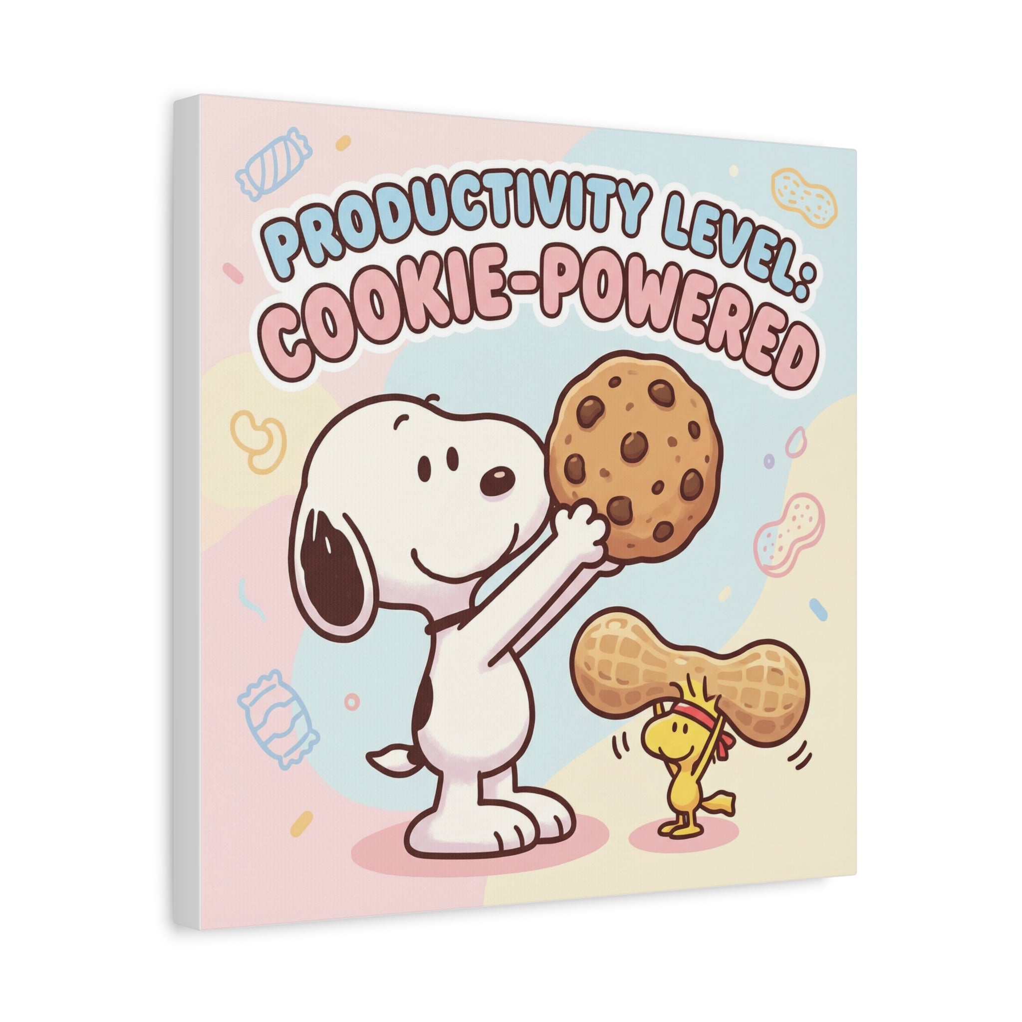 Cookie Powered Snoopy Canvas