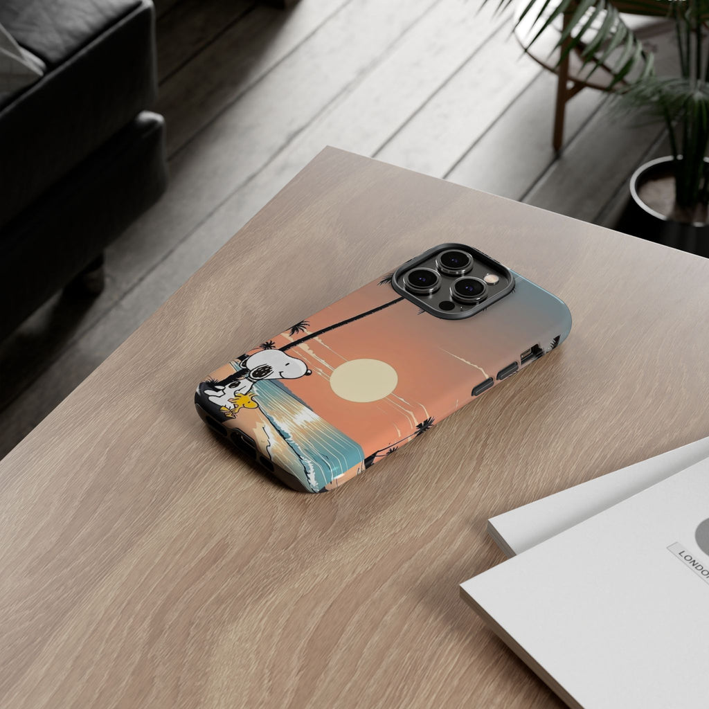 Snoopy Beach Sunset Phone Case