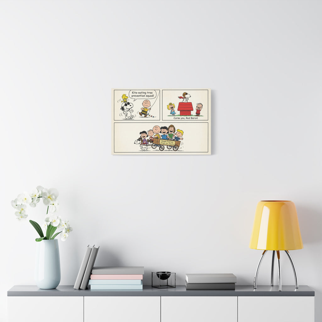 Peanuts Comic Strip Canvas