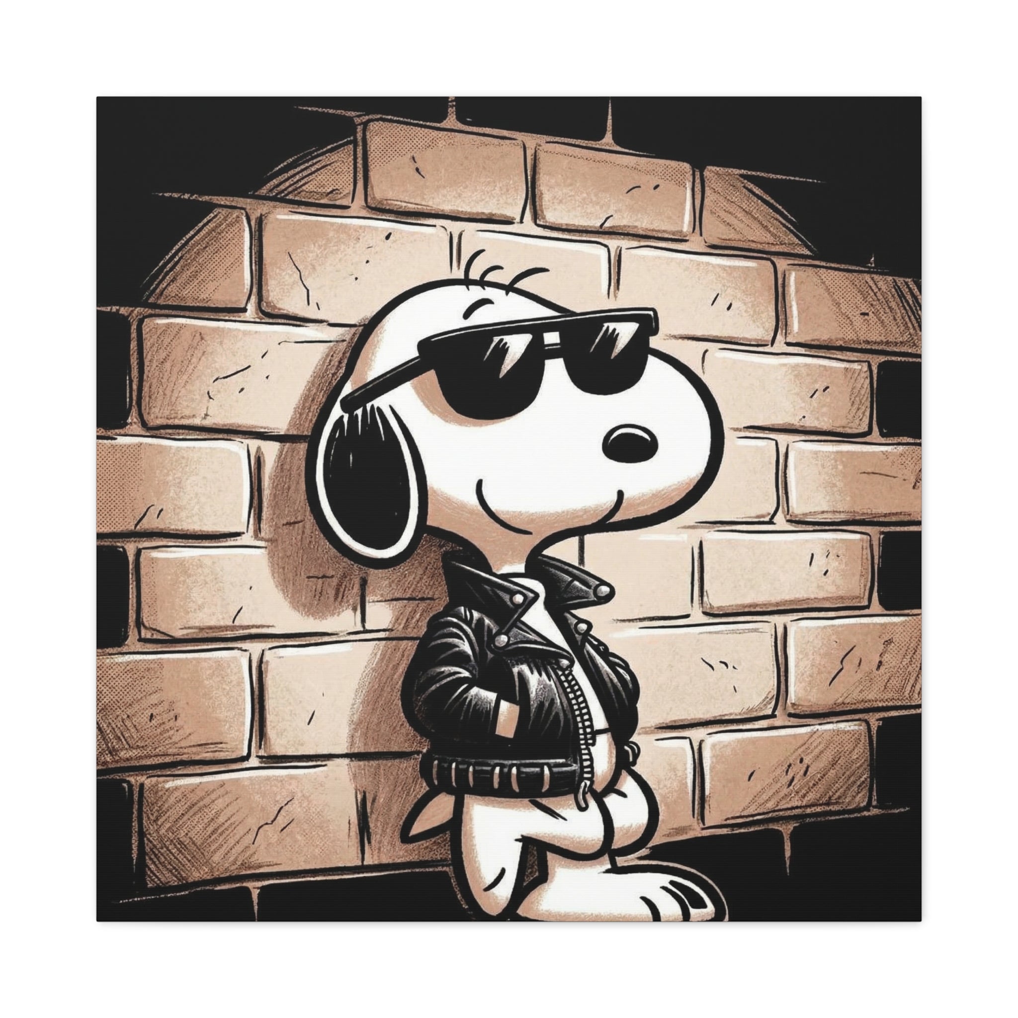 Cool Sunglasses Dog Canvas