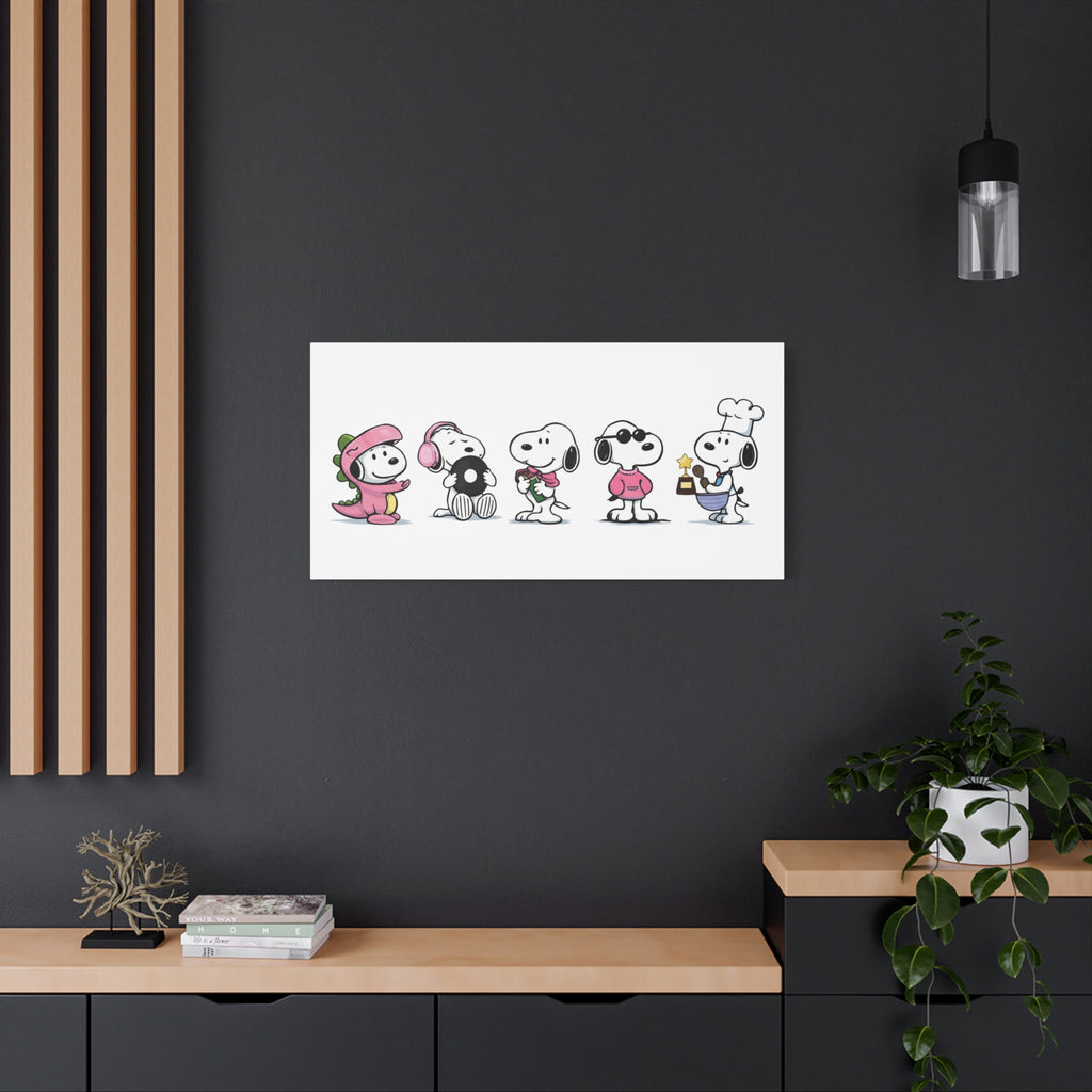 Snoopy Lineup Canvas