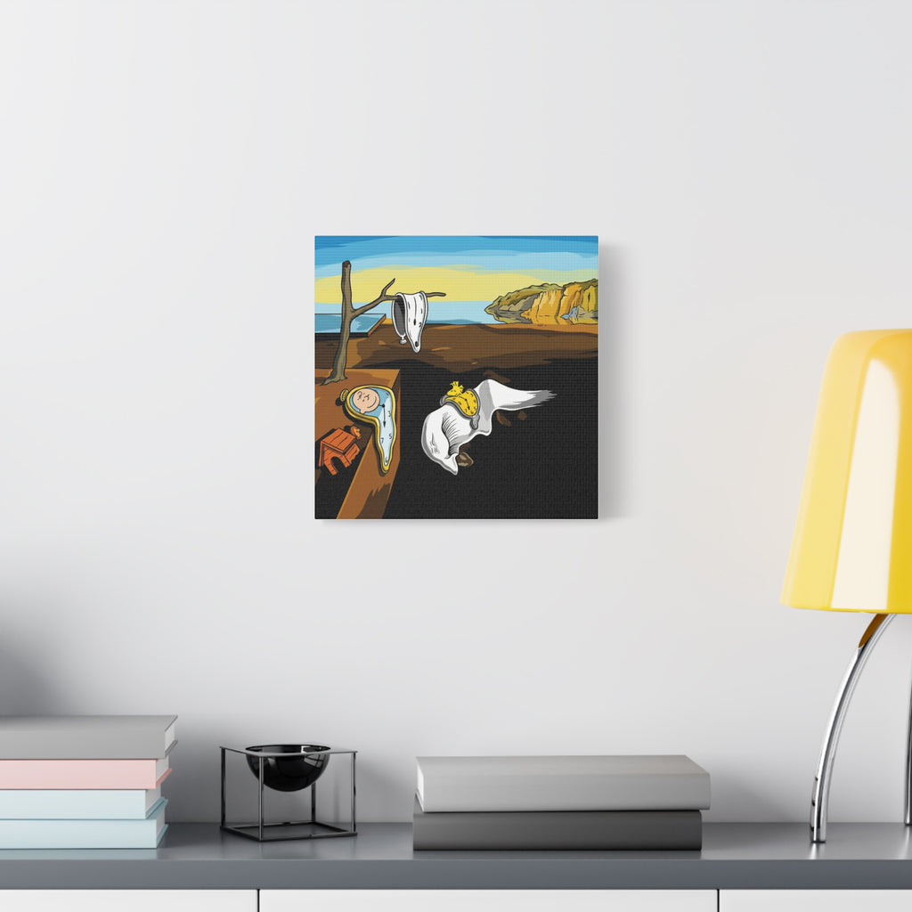 Melting Clocks Snoopy Canvas