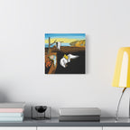 Melting Clocks Snoopy Canvas