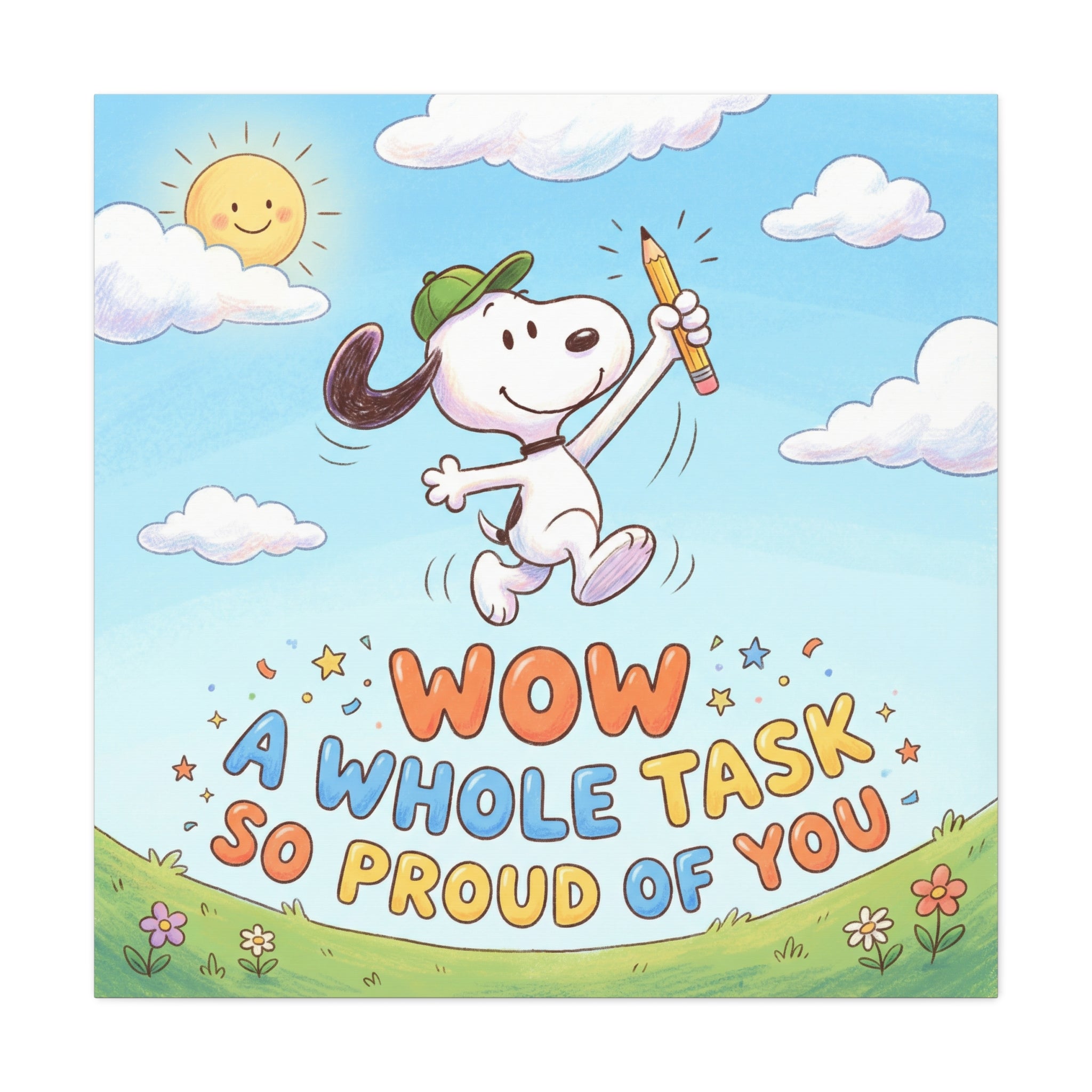 Whole Task Proud Canvas