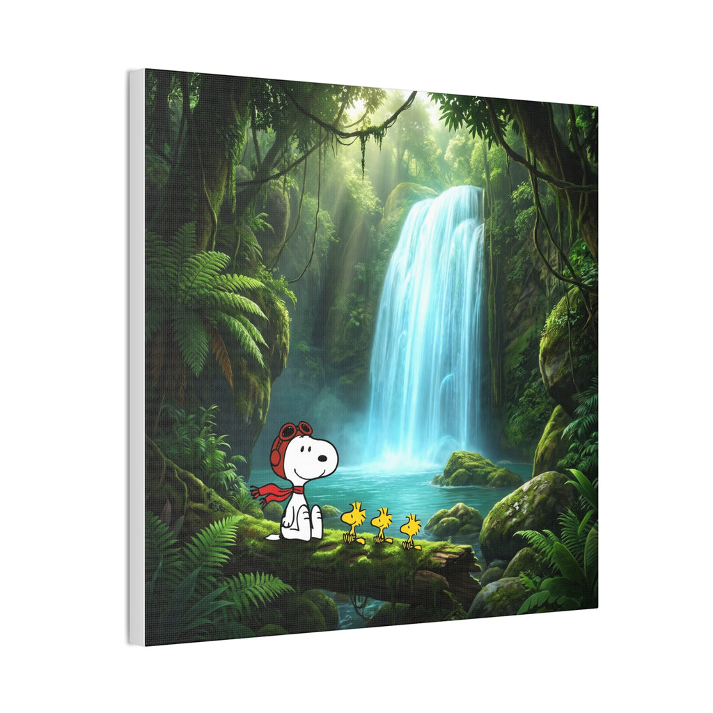 Snoopy Waterfall Canvas