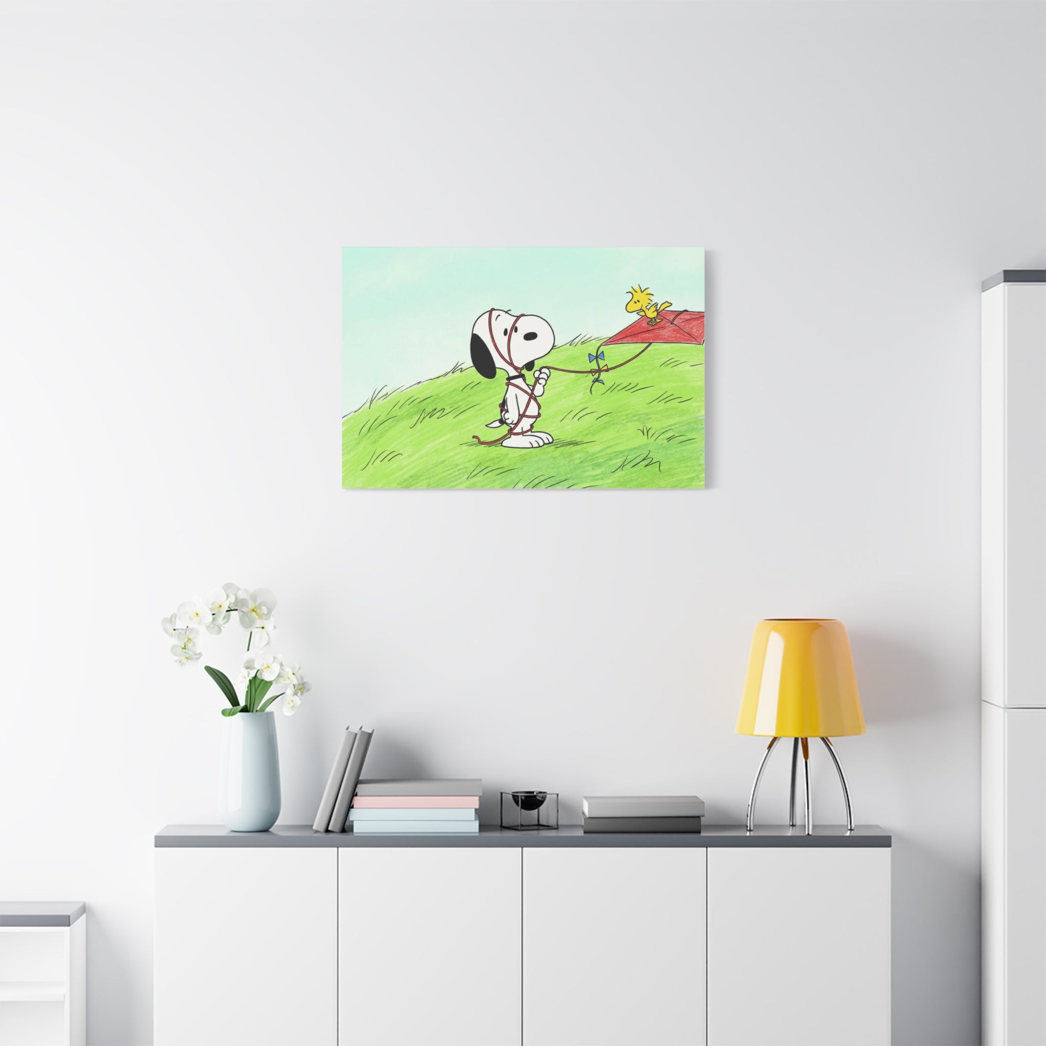 Snoopy Flying Kite Canvas