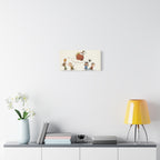Flying Doghouse Peanuts Characters Canvas