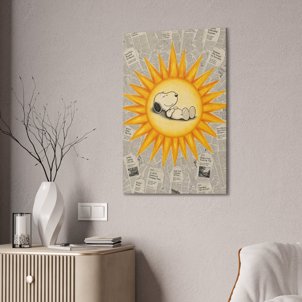 Snoopy Sun Canvas