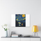 Snoopy Paris Autumn Canvas