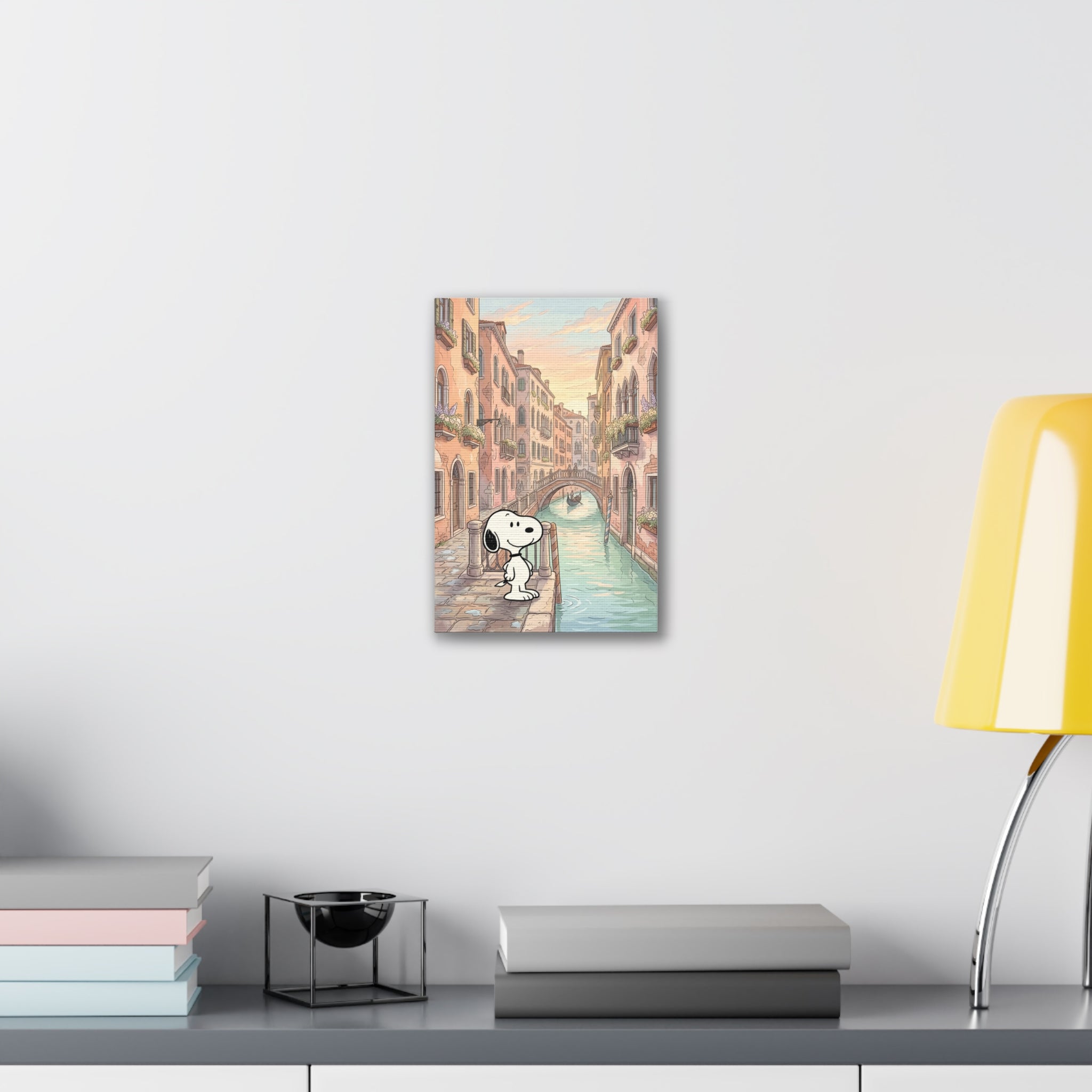 Snoopy in Venice Canvas
