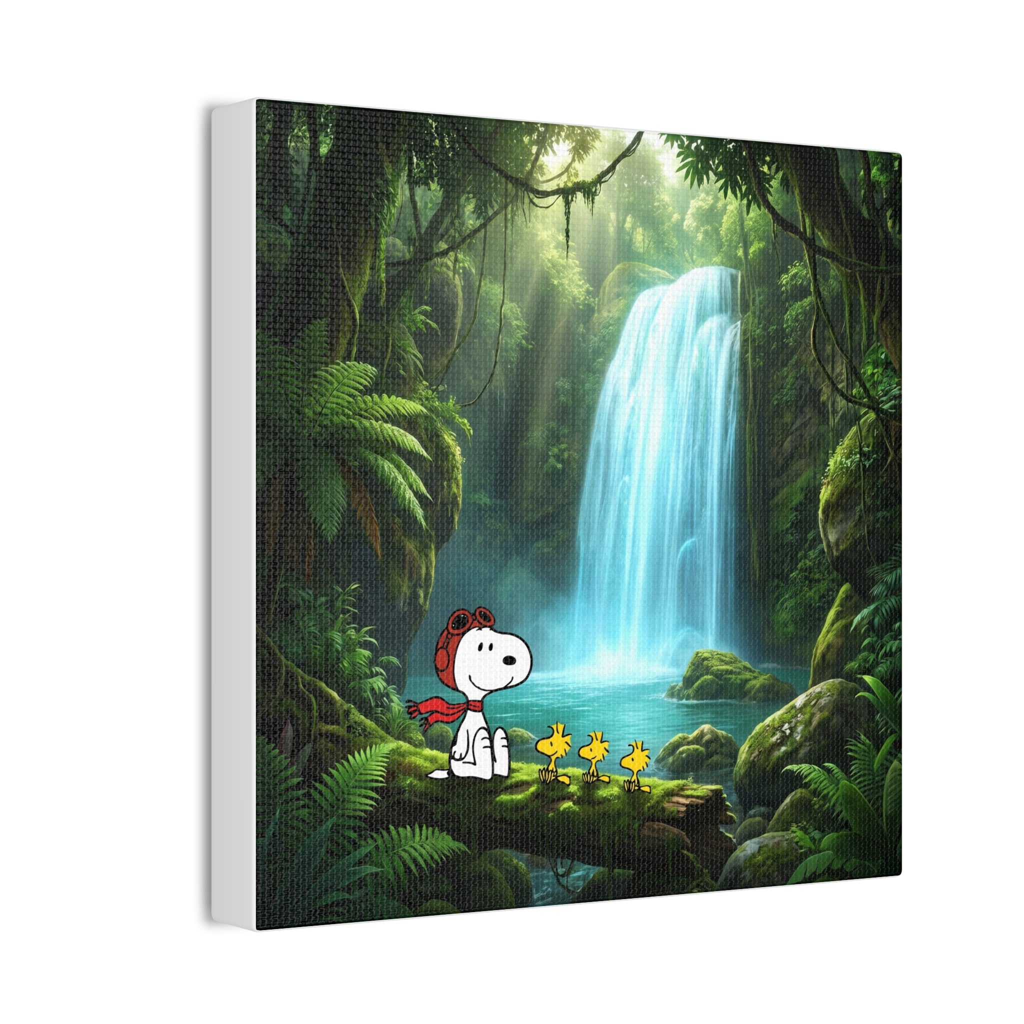 Snoopy Waterfall Canvas