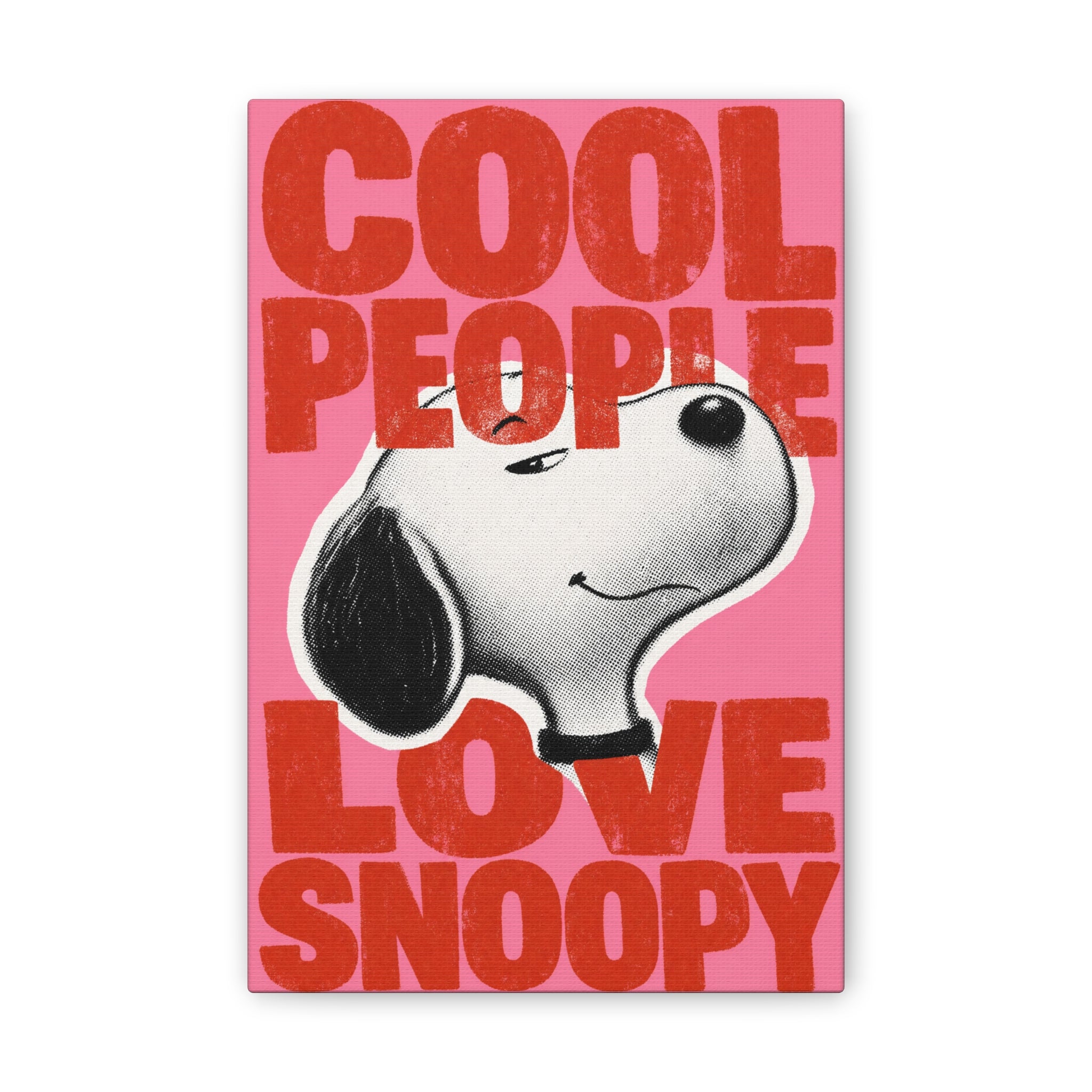 Cool People Love Snoopy Canvas