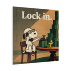 Lock In Snoopy Canvas