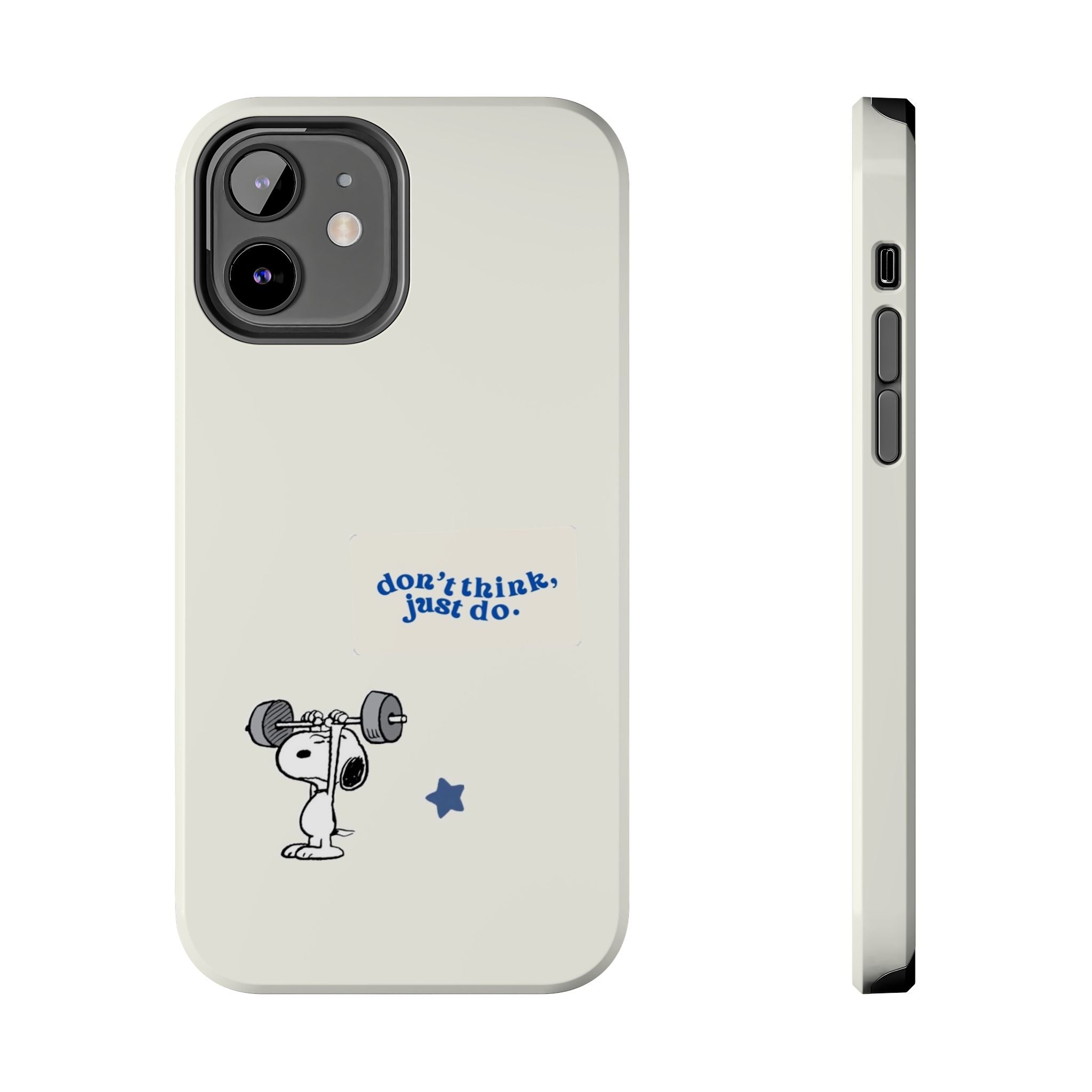Snoopy Weightlifting Phone Case