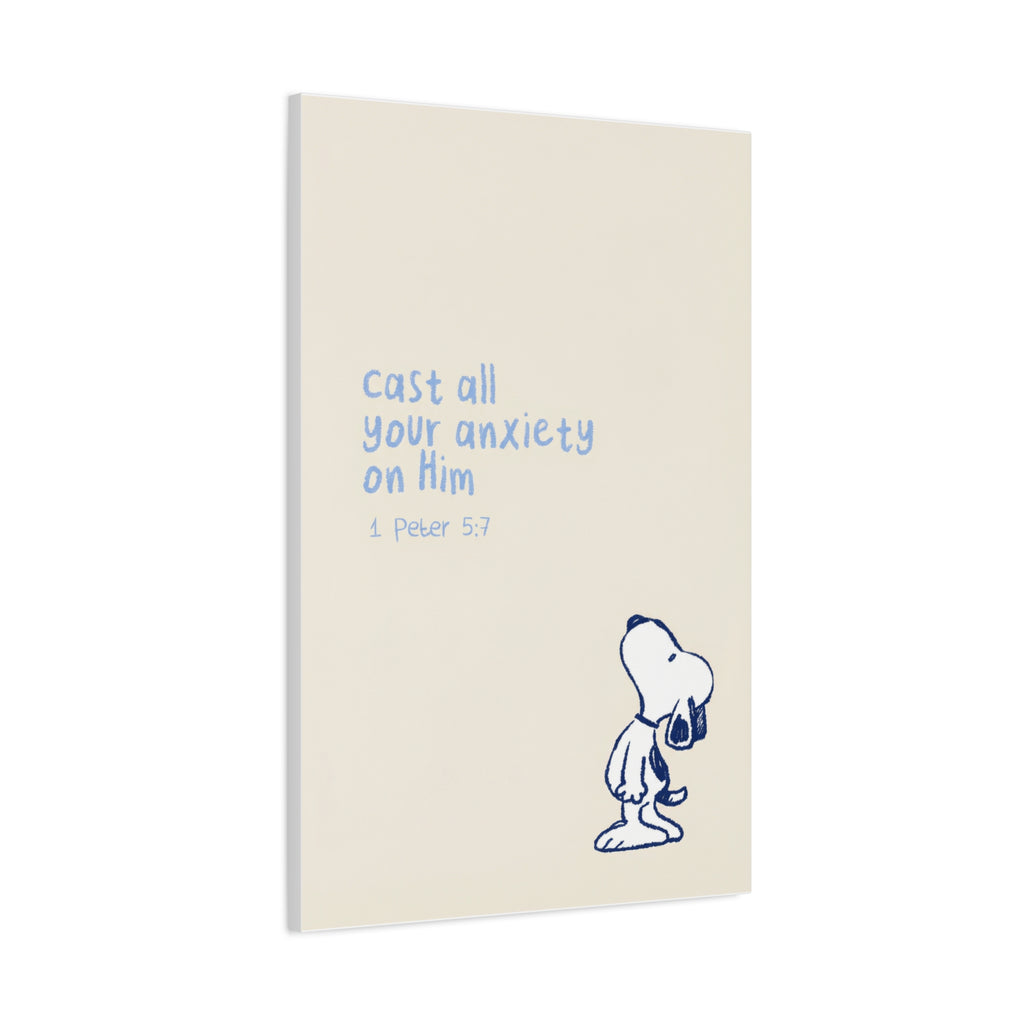 Cast Your Anxiety Canvas