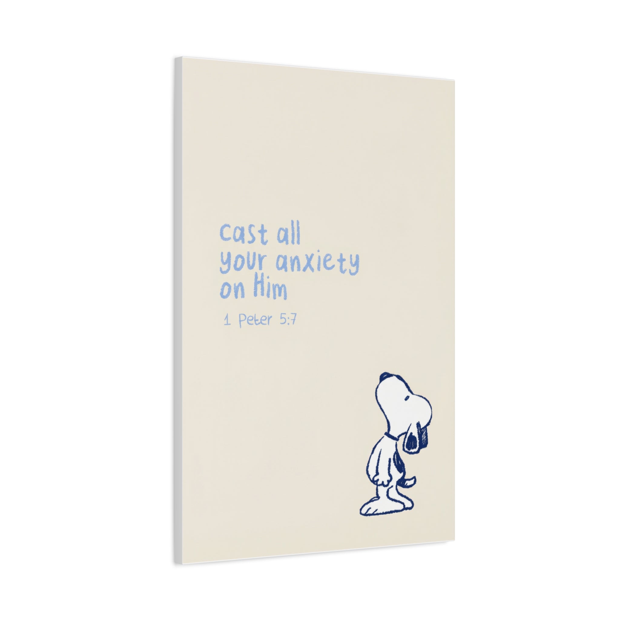 Cast Your Anxiety Canvas
