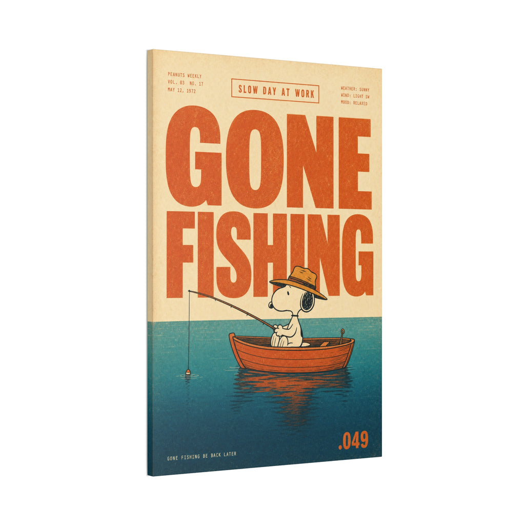 Gone Fishing Canvas