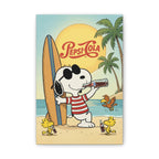 Peanuts Snoopy Surfing Pepsi Canvas