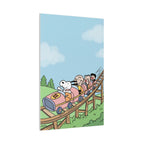 Snoopy Roller Coaster Canvas
