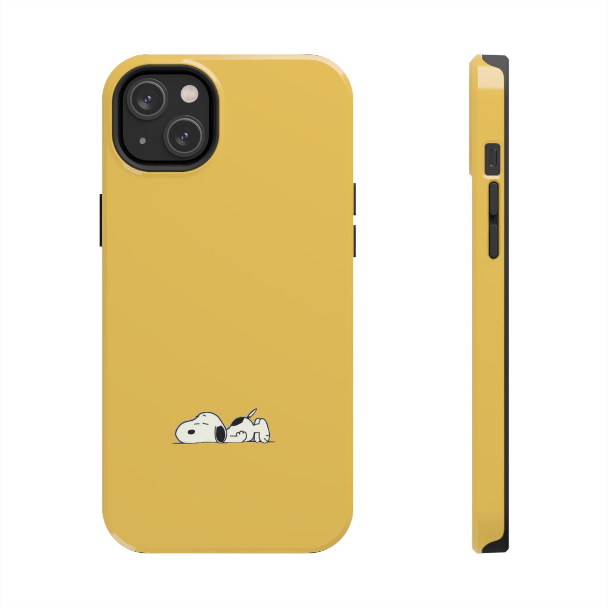 Sleeping Snoopy Yellow Phone Case